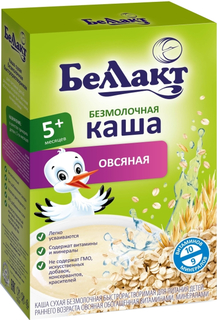 Каша Беллакт безмолочная овсяная (с 5 месяцев) 200 г, 1шт.