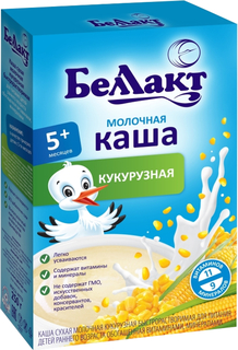 Каша Беллакт молочная кукурузная (с 5 месяцев) 200 г, 1шт.