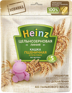 Каша Heinz Heinz безмолочная пшеничная цельнозерновая с 5 мес. 180 г, 1шт.