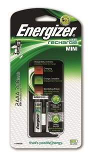 Зарядное устройство Energizer Accu Recharge Mini, АА/ААA, 2 шт., 1шт.
