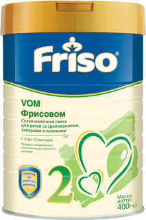 Молочная смесь Friso Фрисовом 2 (с 6 до 12 месяцев) 400 г, 1шт.