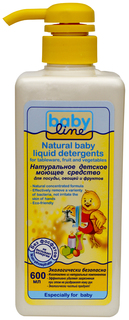 Натуральное детское моющее средство для посуды, овощей и фруктов Babyline BabyLine с дозатором 600 мл, 1шт.