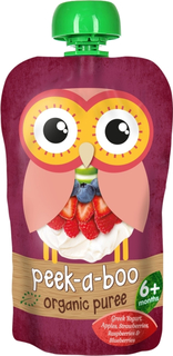 Пюре Peek-a-boo Peek-a-boo Греческий йогурт с ягодами с 6 мес. 113 г, 1шт.