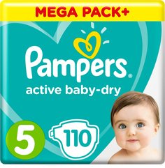 Подгузники Pampers Active Baby-Dry Junior 5 (11-18 кг) 110 шт., 1шт.