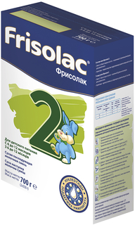 Молочная смесь Friso Фрисолак 2 с 6 мес. 700 г, 1шт.