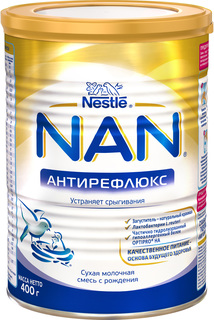 Молочная смесь NAN NAN (Nestlé) Антирефлюкс (с рождения) 400 г, 1шт.