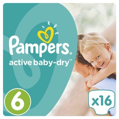 Подгузники Pampers Active Baby-Dry 6 (15+ кг) 16 шт., 1шт.