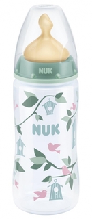 Бутылочка для кормления Nuk First Choice Plus с силиконовой соской 0+, 300 мл., 1шт.