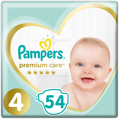 Подгузники Pampers Pampers Premium Care Maxi 4 (9-14 кг) 54 шт., 1шт.