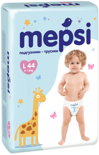Подгузники для малышей Mepsi Mepsi трусики L (9-16 кг) 44 шт., 1шт.