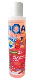 Шампунь для волос AQA baby Шампунь AQA Baby Kids для длинных и непослушных волос 210 мл, 1шт.