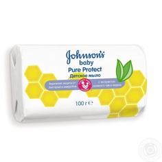 мыло Johnsons baby Pure protect 100 г, 1шт.