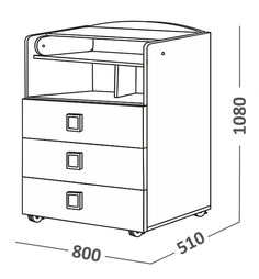 Комоды для детей СКВ-Компани 70002, 1шт.
