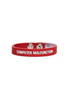 Кожаный браслет Computer Malfunction Undercover
