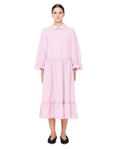 Розовое платье с оборками Comme des Garcons CdG