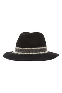 Черная шляпа с отделкой Adolfo Dominguez