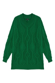 Зеленый пуловер объемной вязки Bev Isabel Marant
