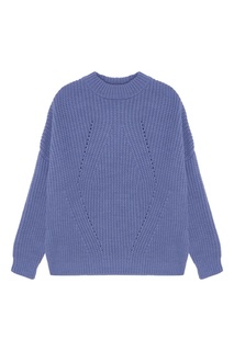 Вязаный голубой свитер Erma