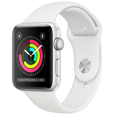 Смарт-часы Apple Watch S3 42mm Silver Al/White Sport Band Watch S3 42mm Silver Al/White Sport Band