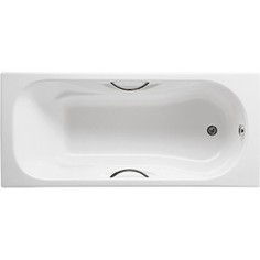 Чугунная ванна Roca Malibu 170x75 Antislip, с отверстиями для ручек (2309G000R)