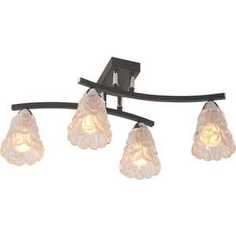 Люстра IDLamp 217/4PF-Blackchrome