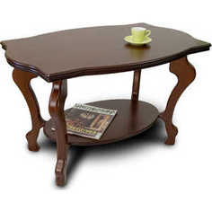 Стол журнальный Мебелик Берже 3 темно-коричневый (870)