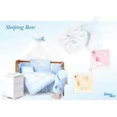Комплект в кровать Tuttolina 6 предметов Sleeping Bear розовый 6HD/52
