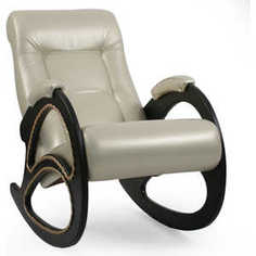 Кресло-качалка Мебель Импэкс МИ Модель 4 каркас венге с лозой,обивка Орегон перламутр 106