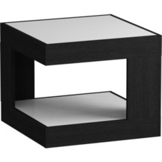 Журнальный стол MetalDesign Смарт MD 746.01.11 корпус-черный/ стекло-белый