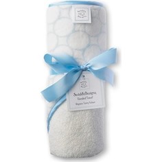 Полотенце с капюшоном SwaddleDesigns Полотенце с капюшоном Hooded Towel - Organic Blue Mod on IV (SD-071PB)