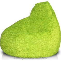Кресло-мешок POOFF Груша велюр светло зеленый