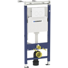 Инсталляция для унитаза Geberit DuofixBasic Plattenbau Delta UP100 с клавишей Delta21 белая (458.122.11.1)