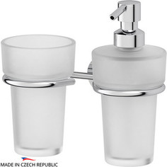 Дозатор для жидкого мыла FBS Vizovice хром (VIZ 008) со стаканом
