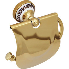 Держатель туалетной бумаги Fixsen Bogema Gold с крышкой (FX-78510G)
