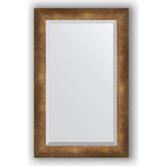 Зеркало с фацетом в багетной раме поворотное Evoform Exclusive 52x82 см, состаренная бронза 66 мм (BY 1138)