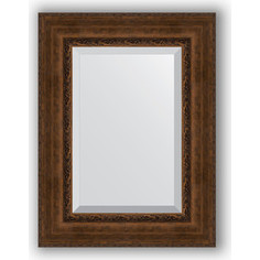 Зеркало с фацетом в багетной раме поворотное Evoform Exclusive 62x82 см, состаренная бронза с орнаментом 120 мм (BY 3403)
