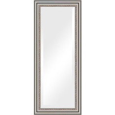 Зеркало с фацетом в багетной раме поворотное Evoform Exclusive 61x146 см, римское серебро 88 мм (BY 1267)