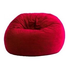 Кресло-мешок POOFF Шар микро-вельвет красный