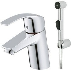 Смеситель для раковины Grohe Eurosmart с гигиеническим душем, хром (23124002)