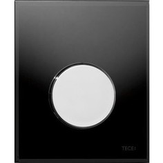 Панель смыва для писсуара TECE loop Urinal стекло черное, клавиша нержавеющая сталь (9242663)