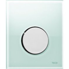 Панель смыва для писсуара TECE loop Urinal стекло зеленое, клавиша нержавеющая сталь (9242662)
