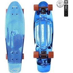 Скейтборд RT 402H-Bl Big Fishskateboard metallic 27 винил 68,6х19 с сумкой BLUE/brown