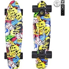 Скейтборд RT 401G-С Fishskateboard Print 22 винил 56,6х15 с сумкой Cartoon