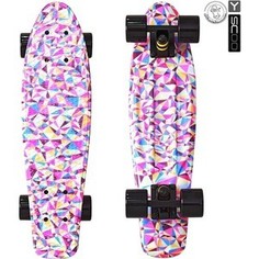 Скейтборд RT 401G-R Fishskateboard Print 22 винил 56,6х15 с сумкой Rhombus