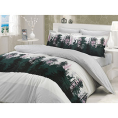Комплект постельного белья Hobby home collection 2-х сп, поплин, Tierra, серый (1501000705)