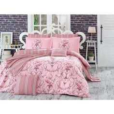Комплект постельного белья Hobby home collection 2-х сп, поплин, Ornella, розовый (1607000068)