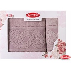 Набор из 2 полотенец Hobby home collection Hurrem 50x90/70x140 розовый (1501001227)