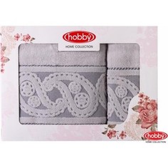 Набор из 2 полотенец Hobby home collection Hurrem 50x90/70x140 серый (1501001229)