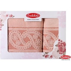 Набор из 2 полотенец Hobby home collection Hurrem 50x90/70x140 персиковый (1501001226)