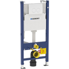 Инсталляция для унитаза Geberit DuofixBasic Delta UP100 с клавишей Delta21 белая (458.120.11.1)